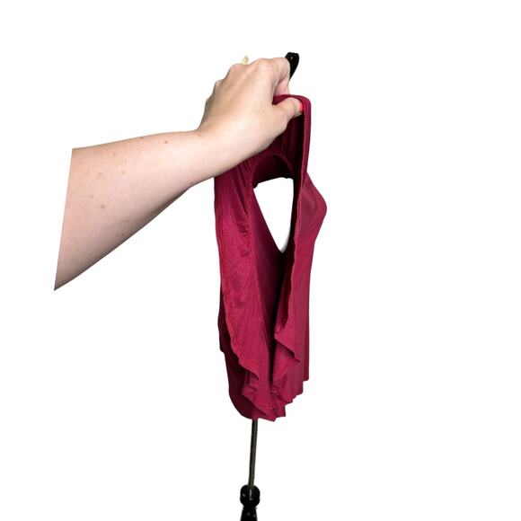 James & Joy red cold shoulder tunic top size Small - Picture 9 of 11